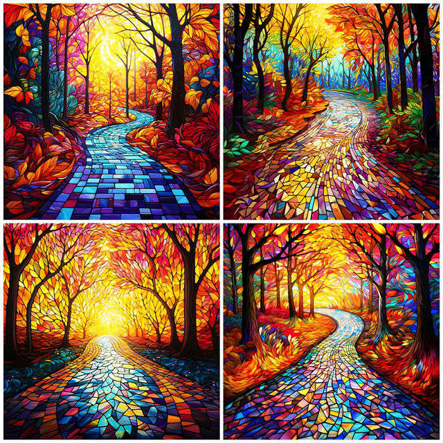 EverShine Landscape 5D Diamond Embroidery Tree Autumn Complete Kit Painting Diamond  Art Square Drill Mosaic Forest Nature Decor - AliExpress